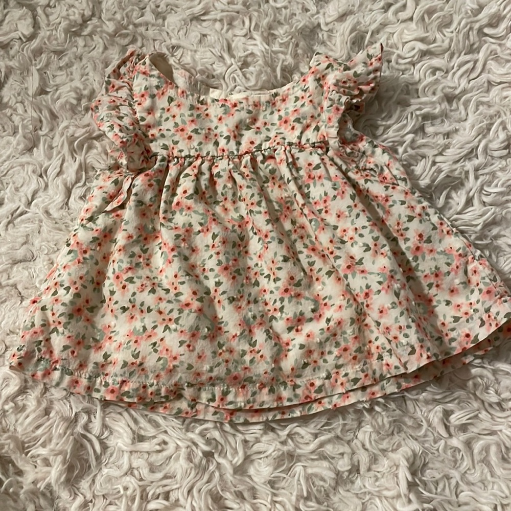 Spring ruffle shoulder dress